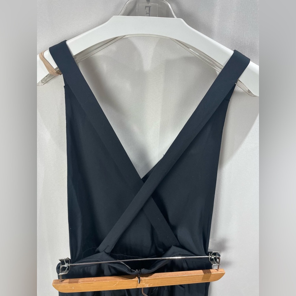 Bobi Black Revolve Black Modal Cotton Cross Back Wide Leg Jumpsuit Size S - Picture 6 of 11